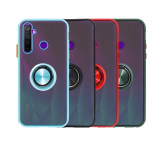 Funda Gel Compatible con Vivo Y21S Iman con soporte Smoked