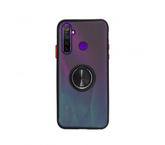 Funda Gel Compatible con Vivo Y21S Iman con soporte Smoked