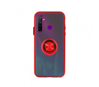 Funda Gel Compatible con Vivo Y21S Iman con soporte Smoked