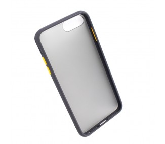 Funda Gel Compatible para LG K51s Smoked con borde de color