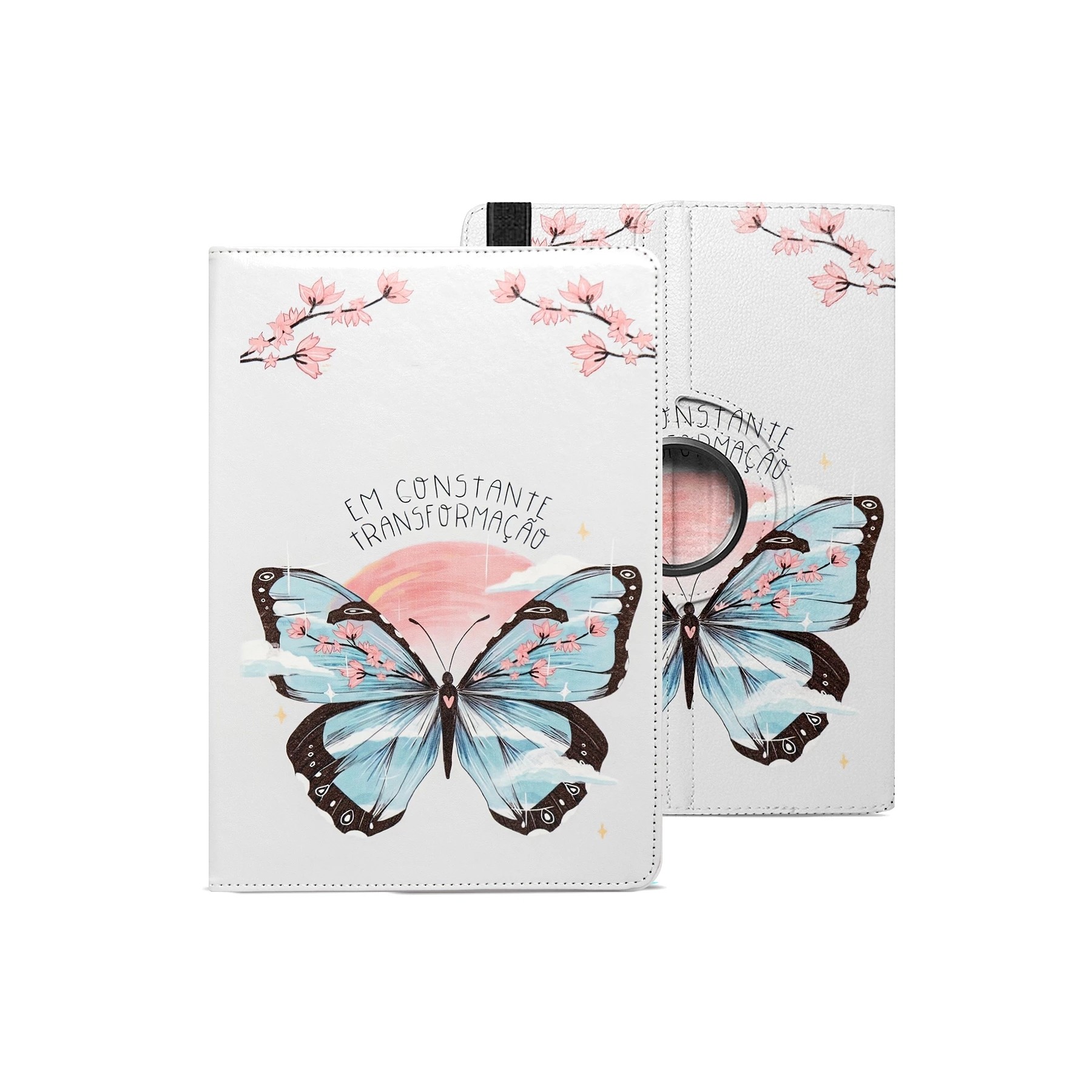 Funda Tablet Plegable 10.1" Universal Mariposa Grande
