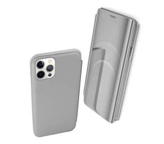 Funda Flip con Stand Compatible para iPhone 12 Pro Max 6.7" Clear View