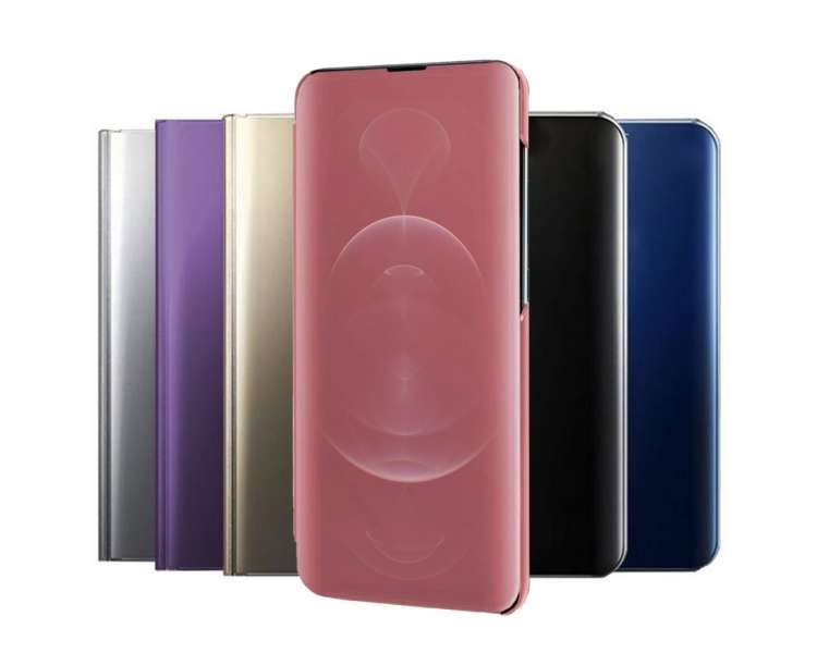 Funda Flip con Stand Compatible para iPhone 12,12 Pro 6.1" Clear View - 5Colores