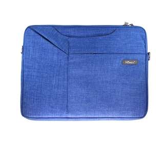 Bolsa Tela con Cremallera Acolchado para Portatil-Tablet 11,12 Azul Claro