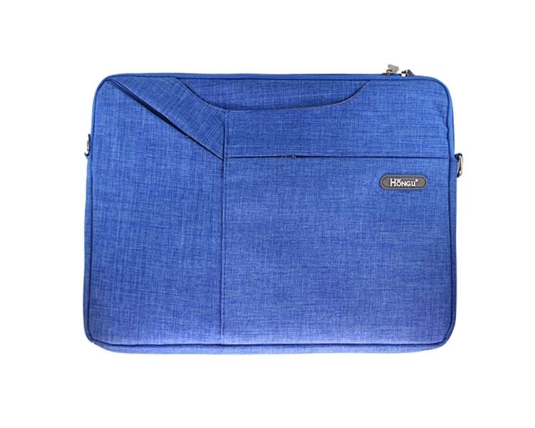 Bolsa Tela con Cremallera para Portatil-Tablet 11-12" Azul Claro