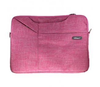 Bolsa Tela con Cremallera para Portatil-Tablet 11-12"" Rosa