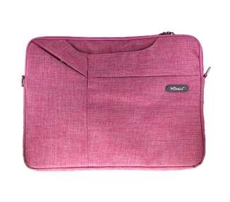 Bolsa Tela con Cremallera para Portatil-Tablet 15,6" Rosa