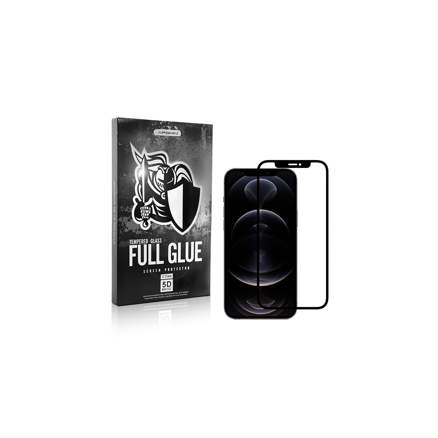 Cristal Templado Full Glue para IPhone 13 , 13 Pro 6.1" Protector Pantalla Curvo