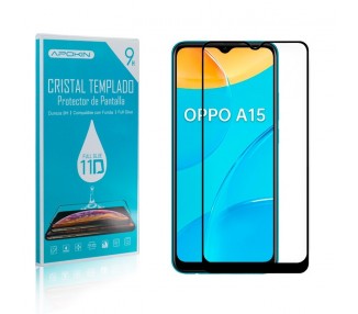 Cristal Templado Full Glue 11D Compatible con Oppo A16 Protector Pantalla Curvo