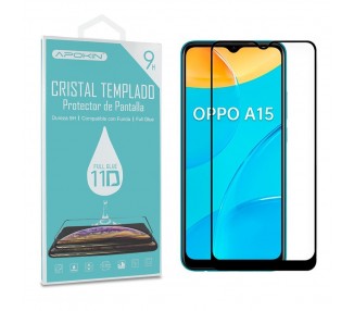 Cristal Templado Full Glue 11D Compatible con Oppo A16 Protector Pantalla Curvo
