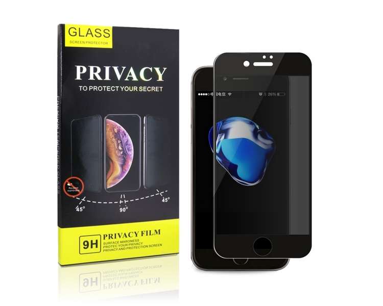 Cristal Templado Privacidad para iPhone 7 , 8 Protector de Pantalla 5D Curvo