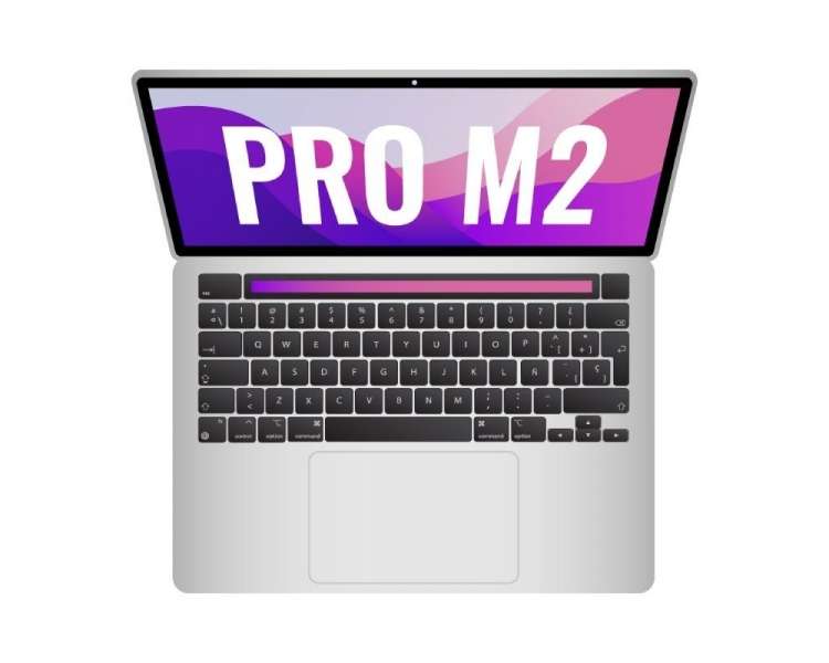 Apple macbook pro 13'/ m2 8-core cpu/ 8gb/ 256gb ssd/ 10-core gpu/ plata