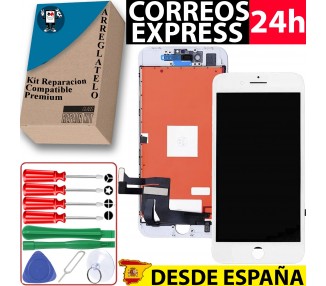 Kit Reparación Pantalla Para iPhone 8 Plus, Blanca, OEM