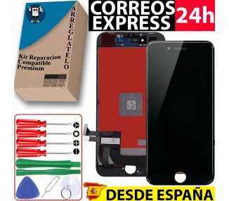 Kit Reparación Pantalla para iPhone 8 Plus, Negra, OEM