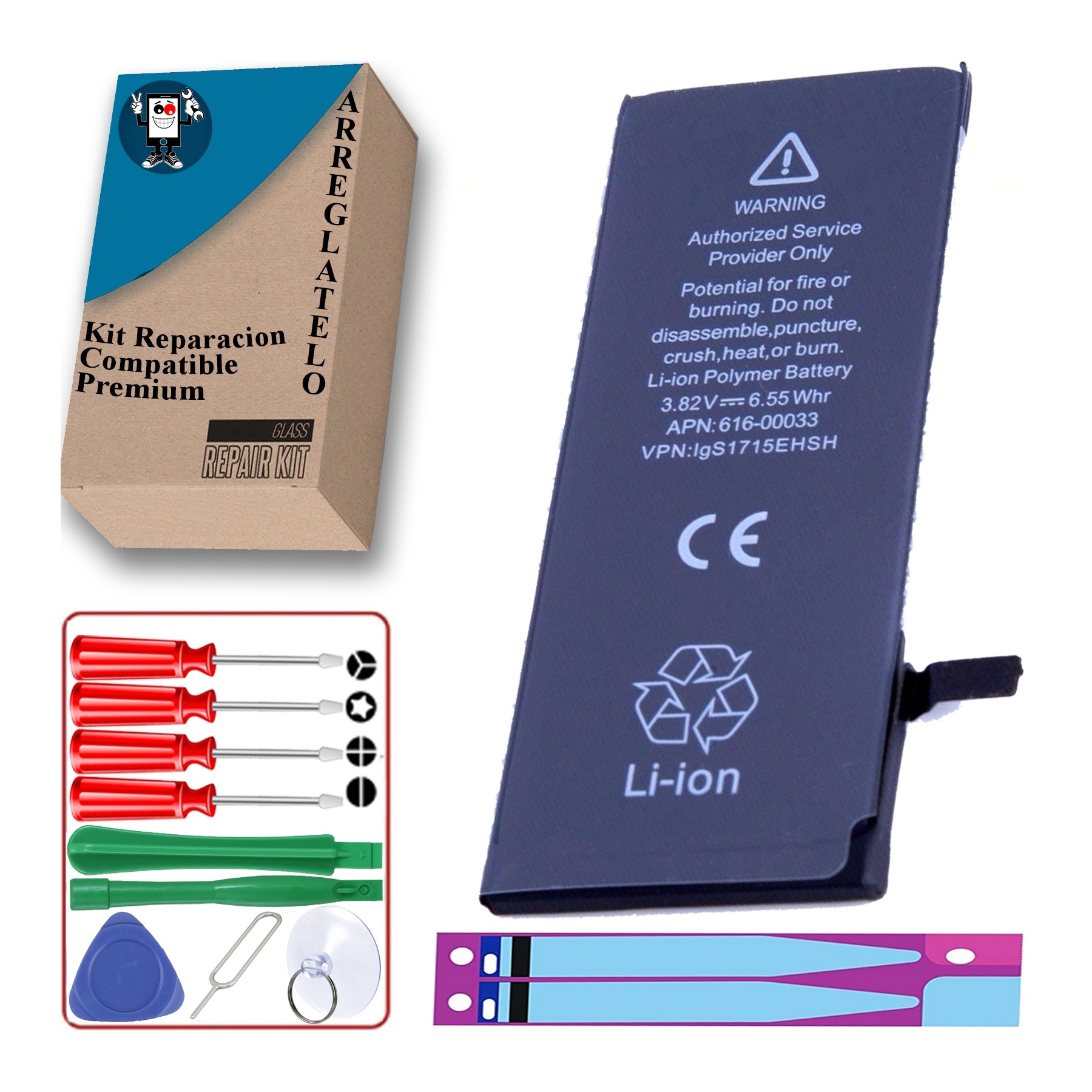 Batería Para iPhone 6S, 3.82V 1715Mah, Capacidad Original, OEM