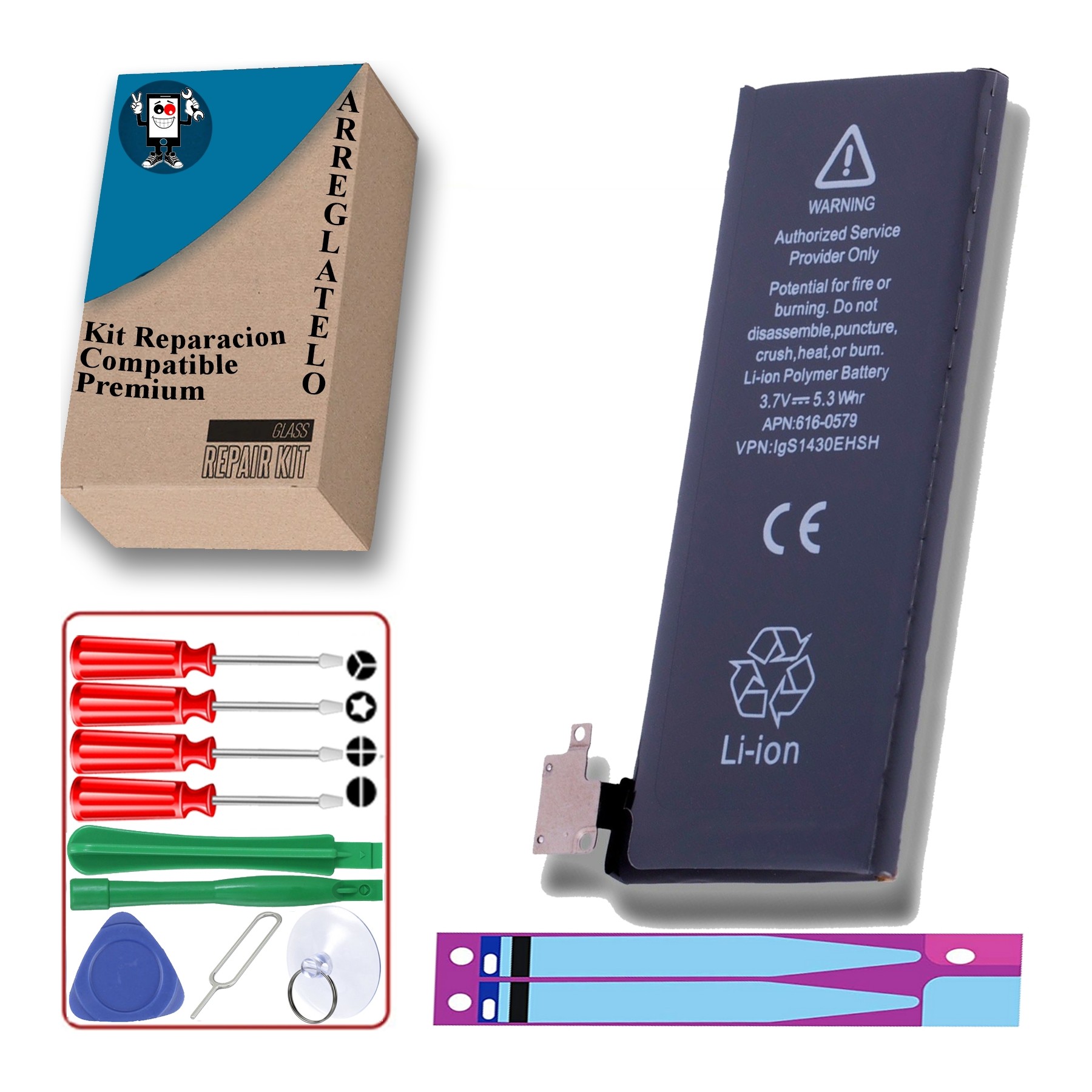 Batería Para iPhone 4S, 3.7V 1430Mah, Capacidad Original, OEM