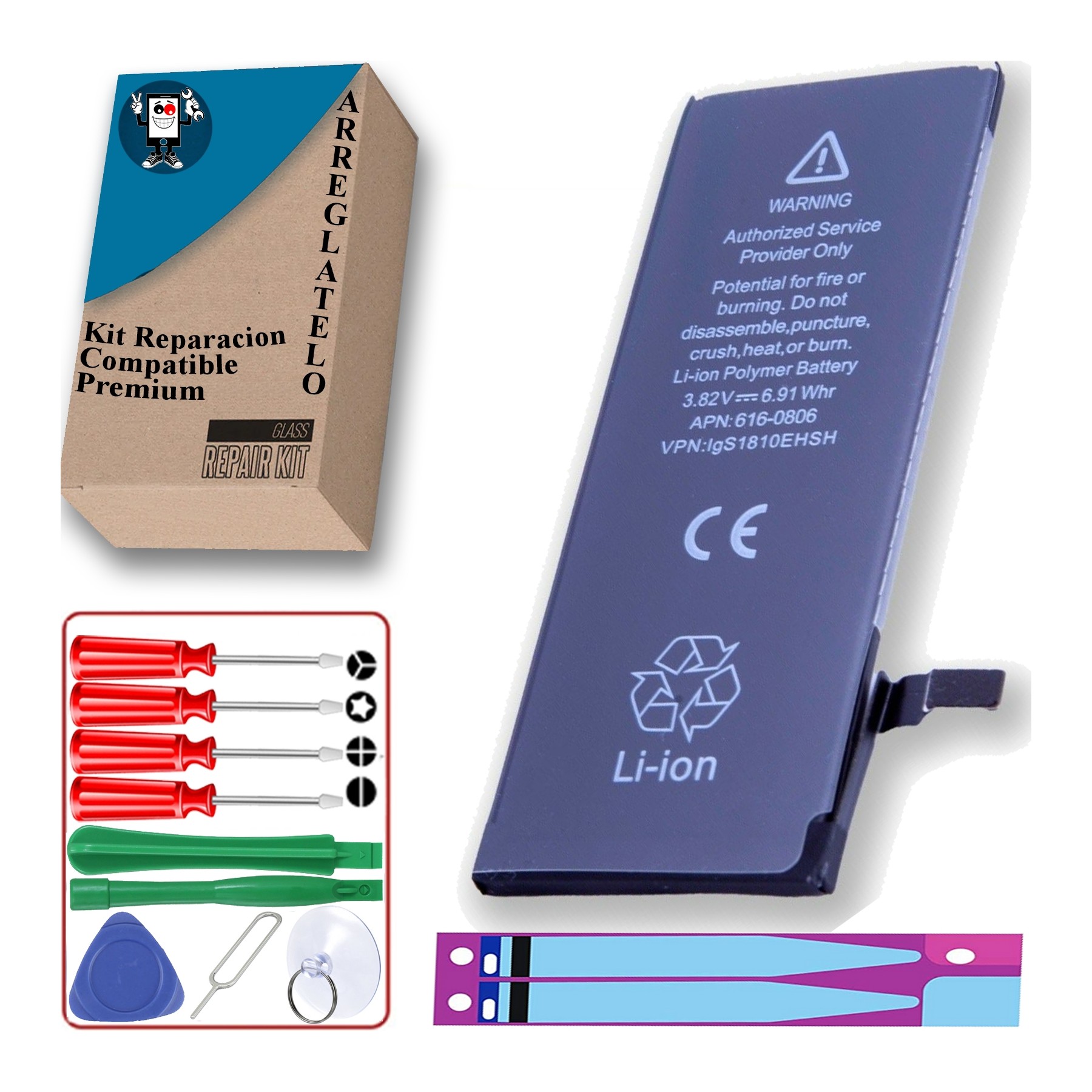 Bateria Para iPhone 6 , 3.82V 1800Mah, Capacidad Original, Cero Ciclos