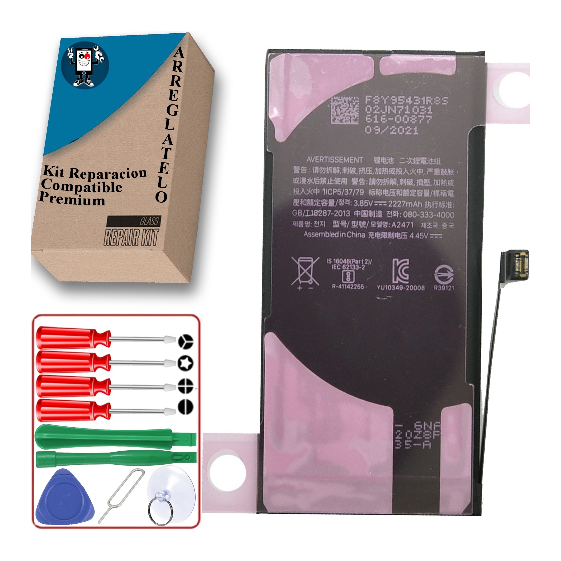 Bateria Compatible para Apple iPhone 12 Mini, Capacidad Original, OEM