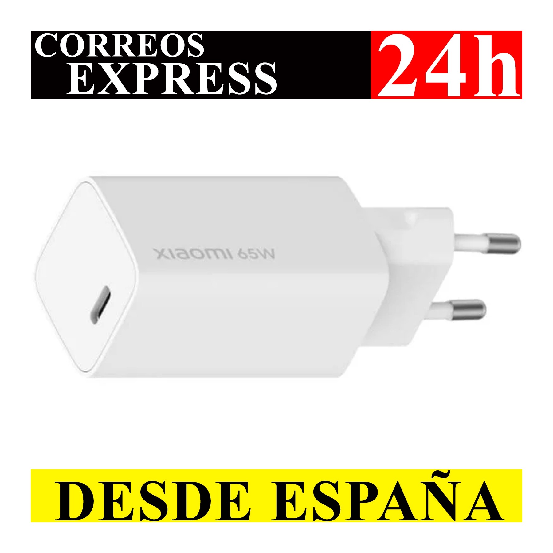 Cargador Original Xiaomi 65W Mi Redmi Note 7 8 9 10 T 11 12 i  USB Tipo C