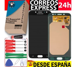 Kit Reparación Pantalla para Samsung Galaxy J7 2017 J730F, OLED, Negra
