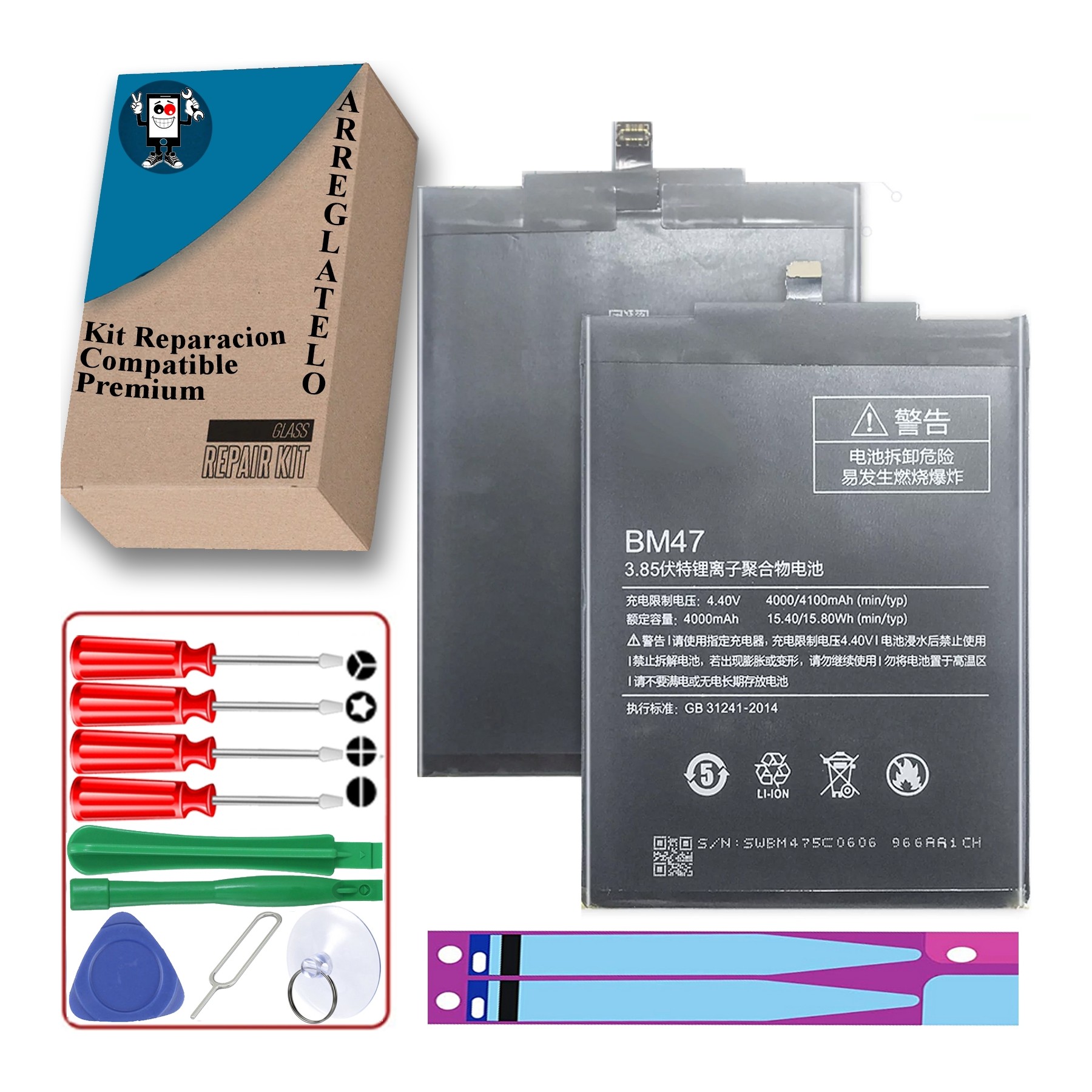 Bateria Para Xiaomi Redmi 3 3S 3 Pro 4X, Mpn Original: Bm47