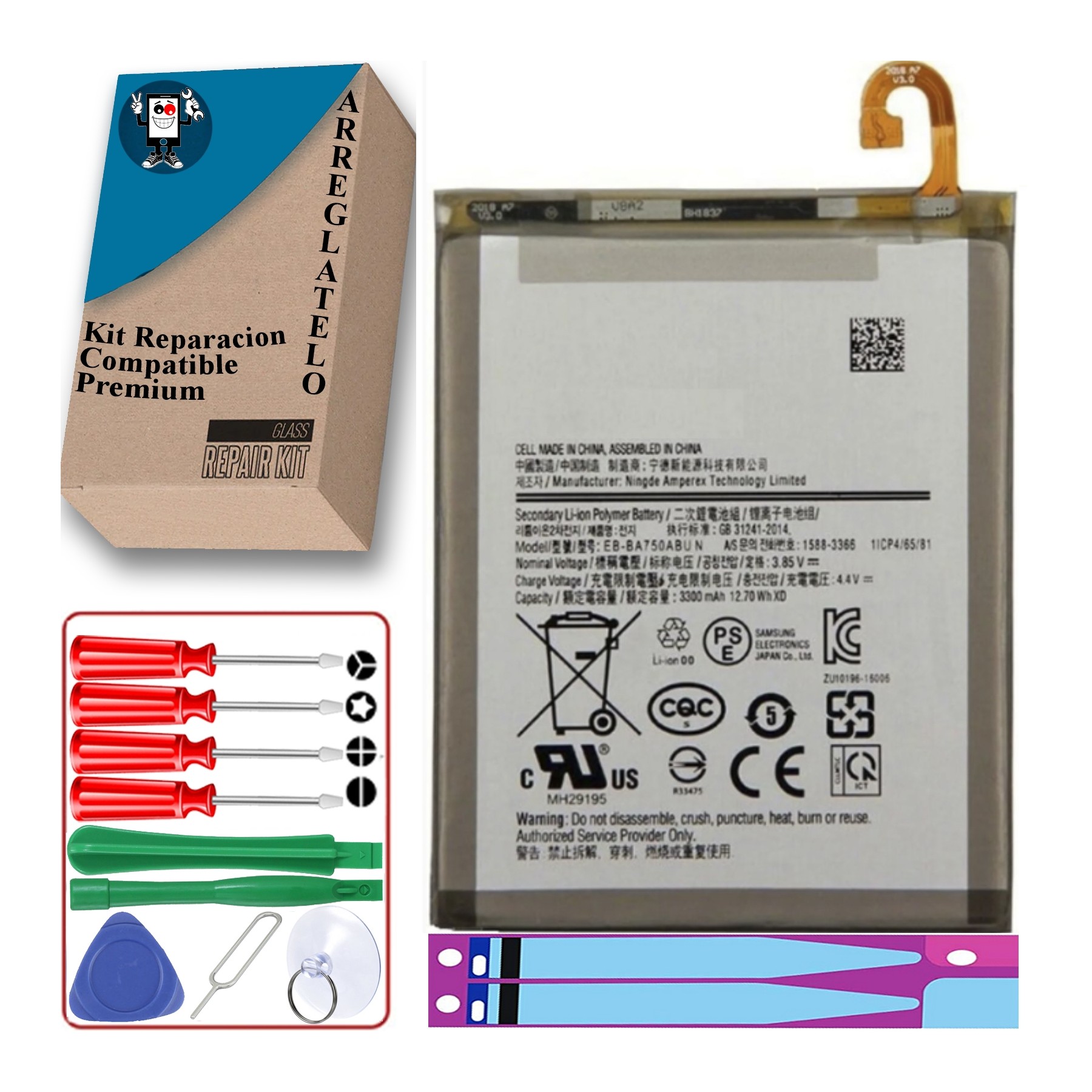 Bateria Interna Para Samsung Galaxy A7 2018 Sm-A750F - Mpn Original Eb-Ba750Ab