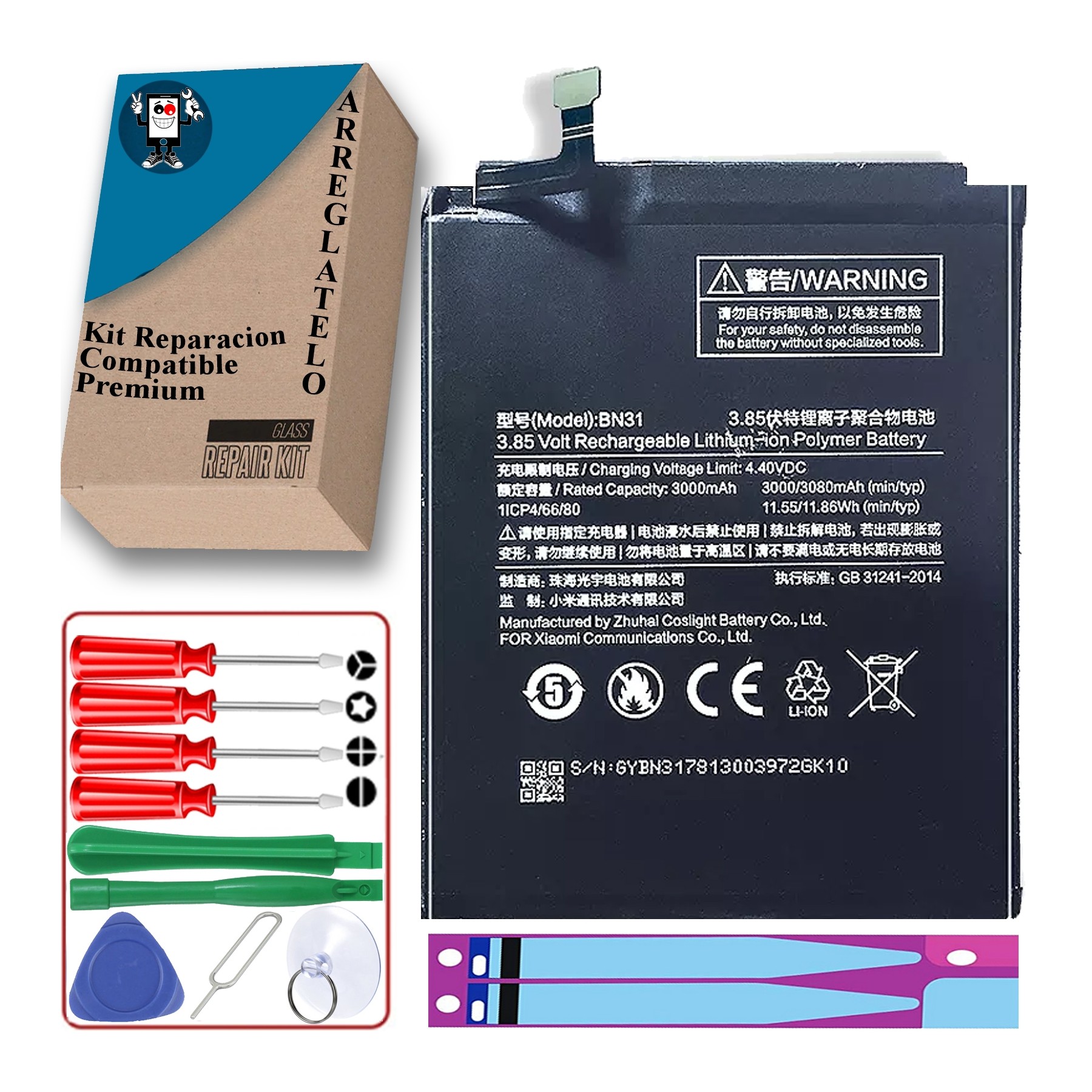 Batería Para Xiaomi Mi A1 Redmi S2 Note 5A 5X 5A Pro S2 Y1 , MPN Original: Bn31