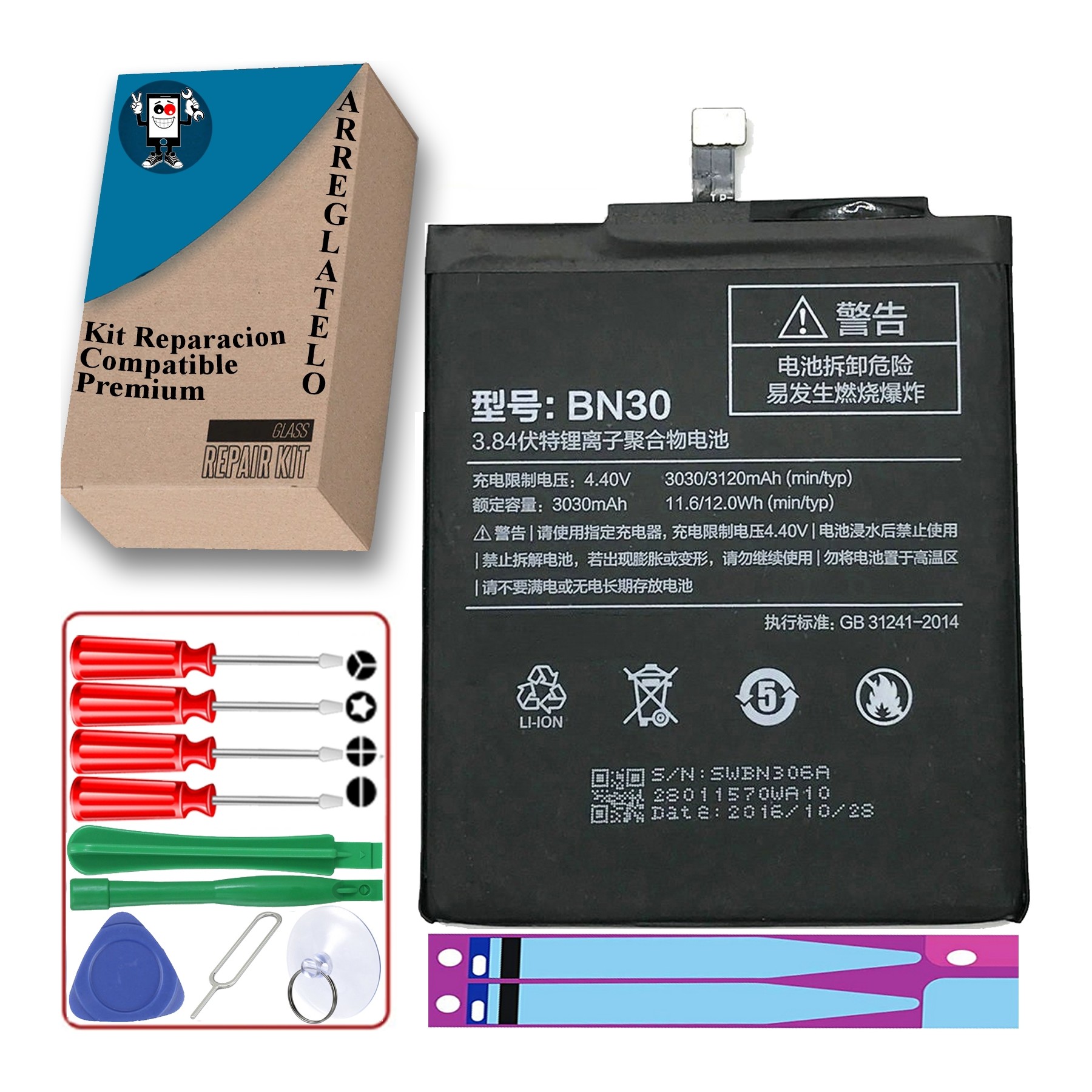 Bateria Para Xiaomi Redmi 4A, Mpn Original: Bn30