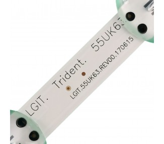 Kit Reparacion Retroiluminacion Tiras de Led PARA TV LG 55" 55UK6400PLF 55UK6200PUA 55UK6200PLA 55UK6200PUE 55UK6300PUE 55UK6300MLB 55UK6300PLB 55UK6360PSF 55UK6470PLC 55UM6910PUC AGF30214601