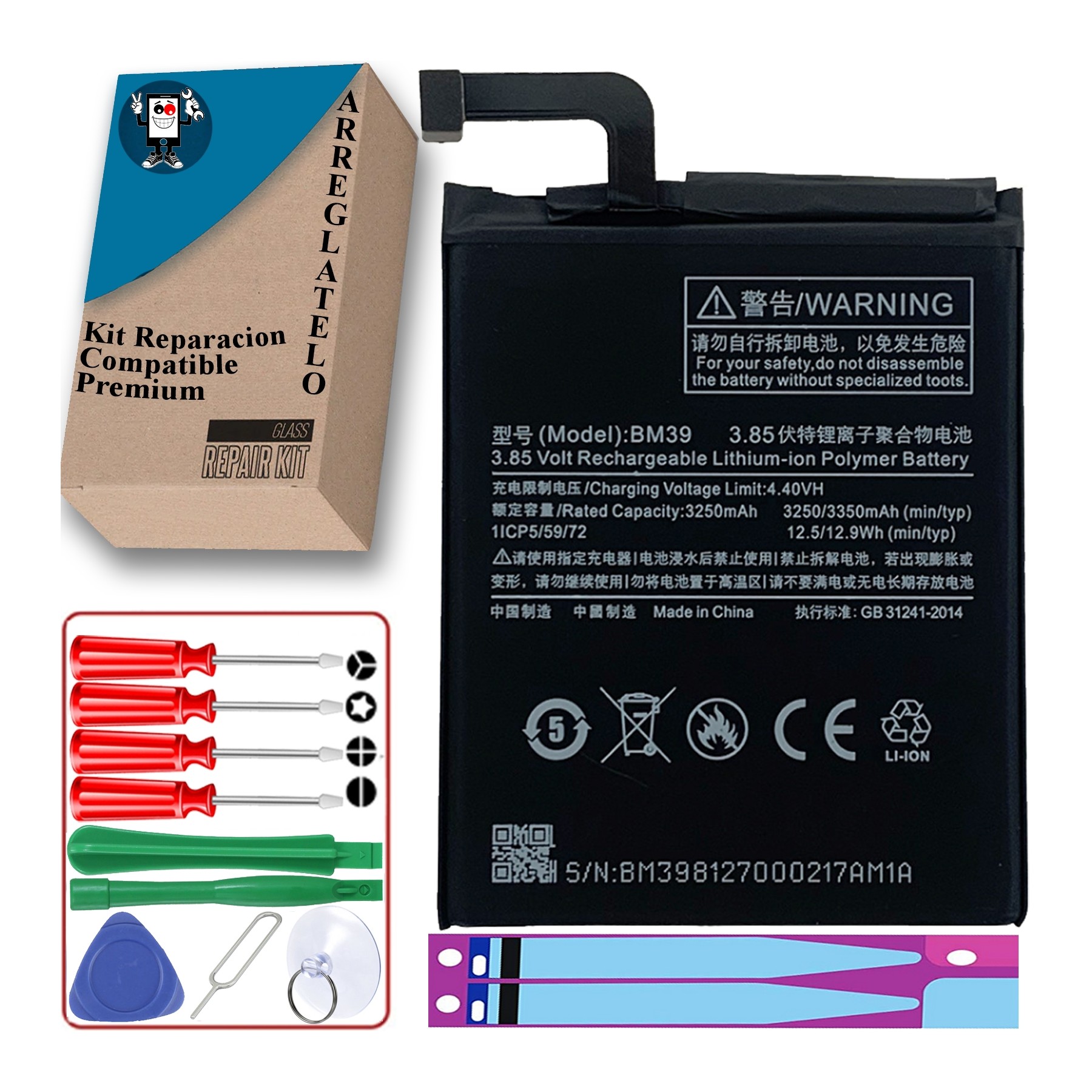 Bateria Para Xiaomi Mi6 , Mi 6 , Mpn Original: Bm39