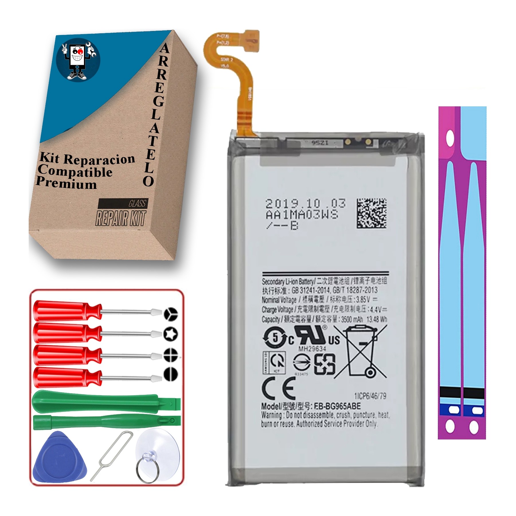 Batería Para Samsung Galaxy S9 Plus G965F, MPN Original Eb-Bg965Abe