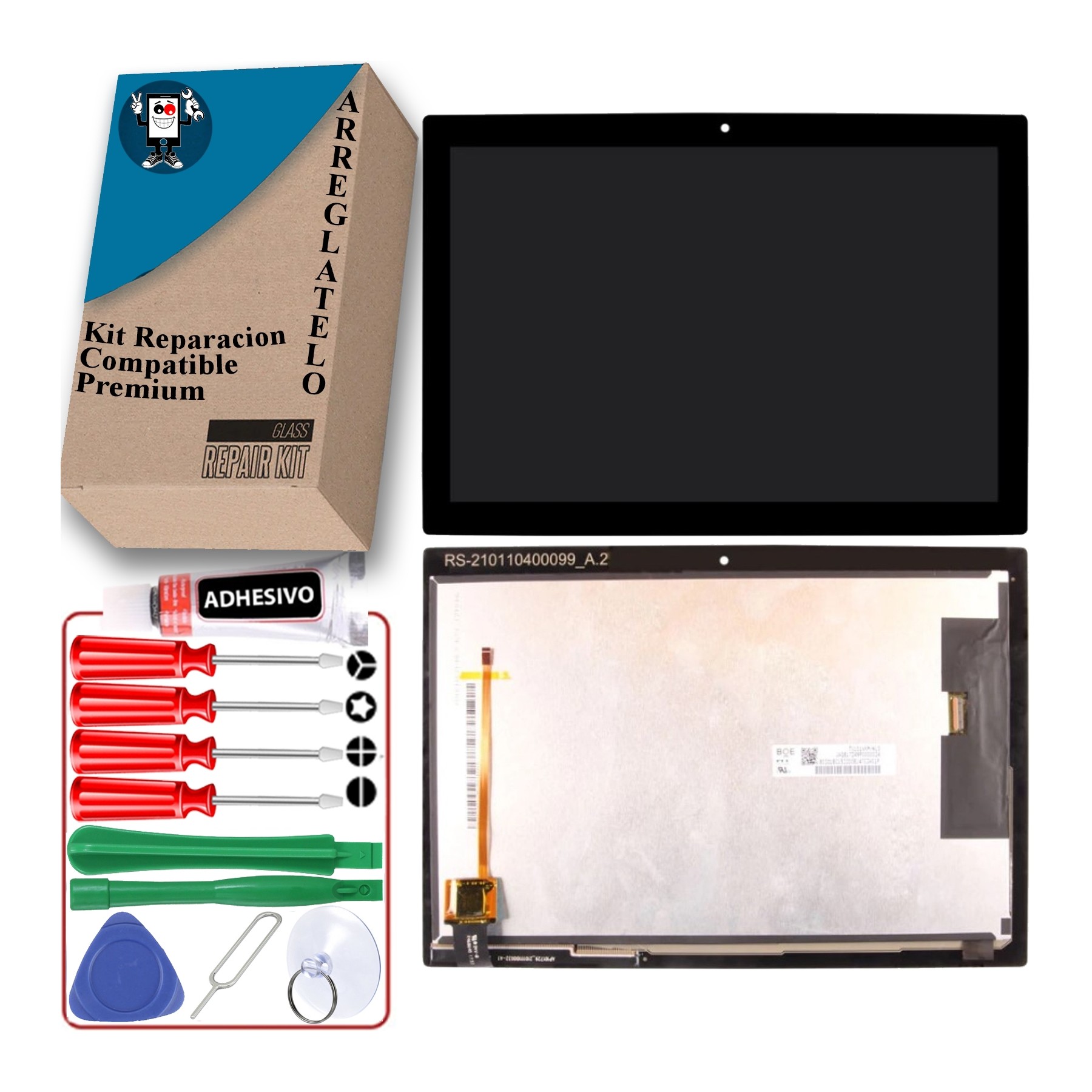 Kit Reparación Pantalla para Lenovo Tab 4, 10 Pulgada,S X304 Negra