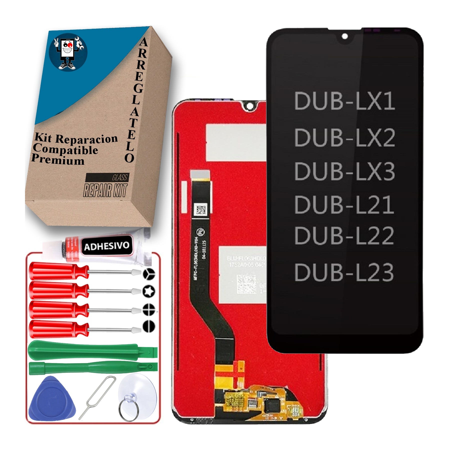Kit Reparación Pantalla para Huawei Y7 Pro 2019 Negra