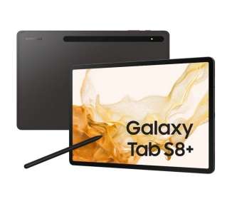 Tablet samsung galaxy tab s8+ 12.4'/ 8gb/ 256gb/ octacore/ gris grafito