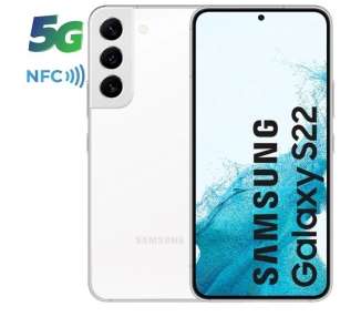 Smartphone samsung galaxy s22 8gb/ 256gb/ 6.1'/ 5g/ blanco
