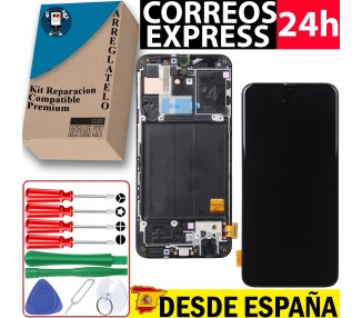 Kit Reparación Pantalla para Samsung Galaxy A40 A405 OLED Con Marco Negra