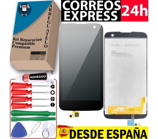 Kit Reparación Pantalla para Lg K4 K120 K121 K130N 4G Negra