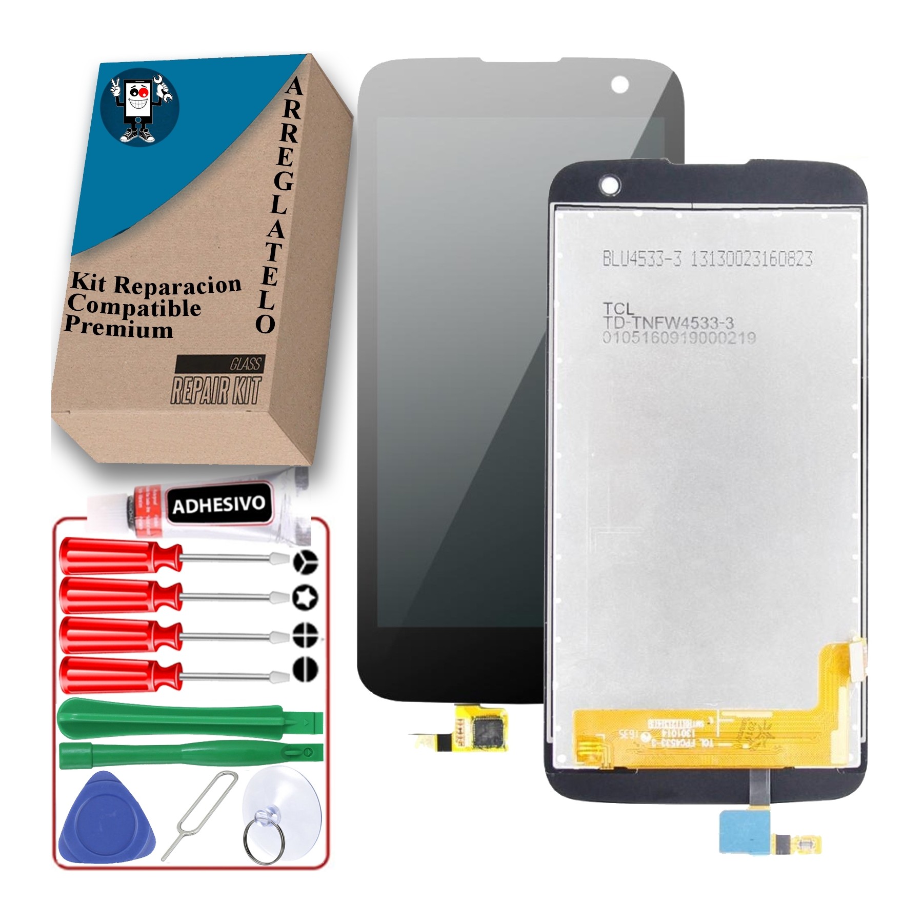 Kit Reparación Pantalla para Lg K4 K120 K121 K130N 4G Negra