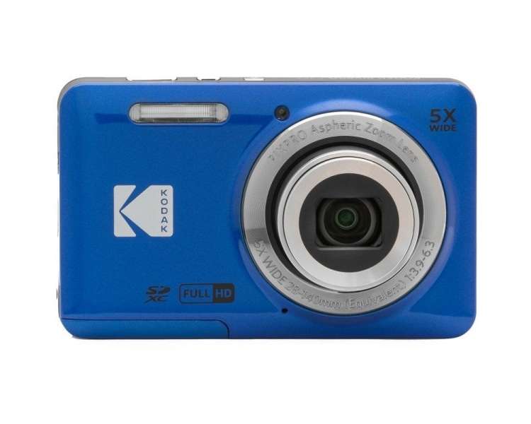 Cámara digital kodak pixpro fz55/ 16mp/ zoom óptico 5x/ azul