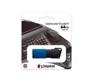 Memoria USB Pen Drive 64GB USB 3.2 KINGSTON DATATRAVELER EXODIA M
