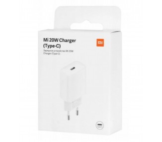 Cargador Original Xiaomi 20W Tipo C AD201EU Redmi Note 7 8 8T Pro