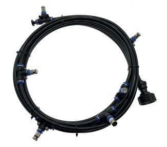 Kit Difusor De Agua Niebla Nebulizador Para Terraza Jardín 6 Difusores, 6M