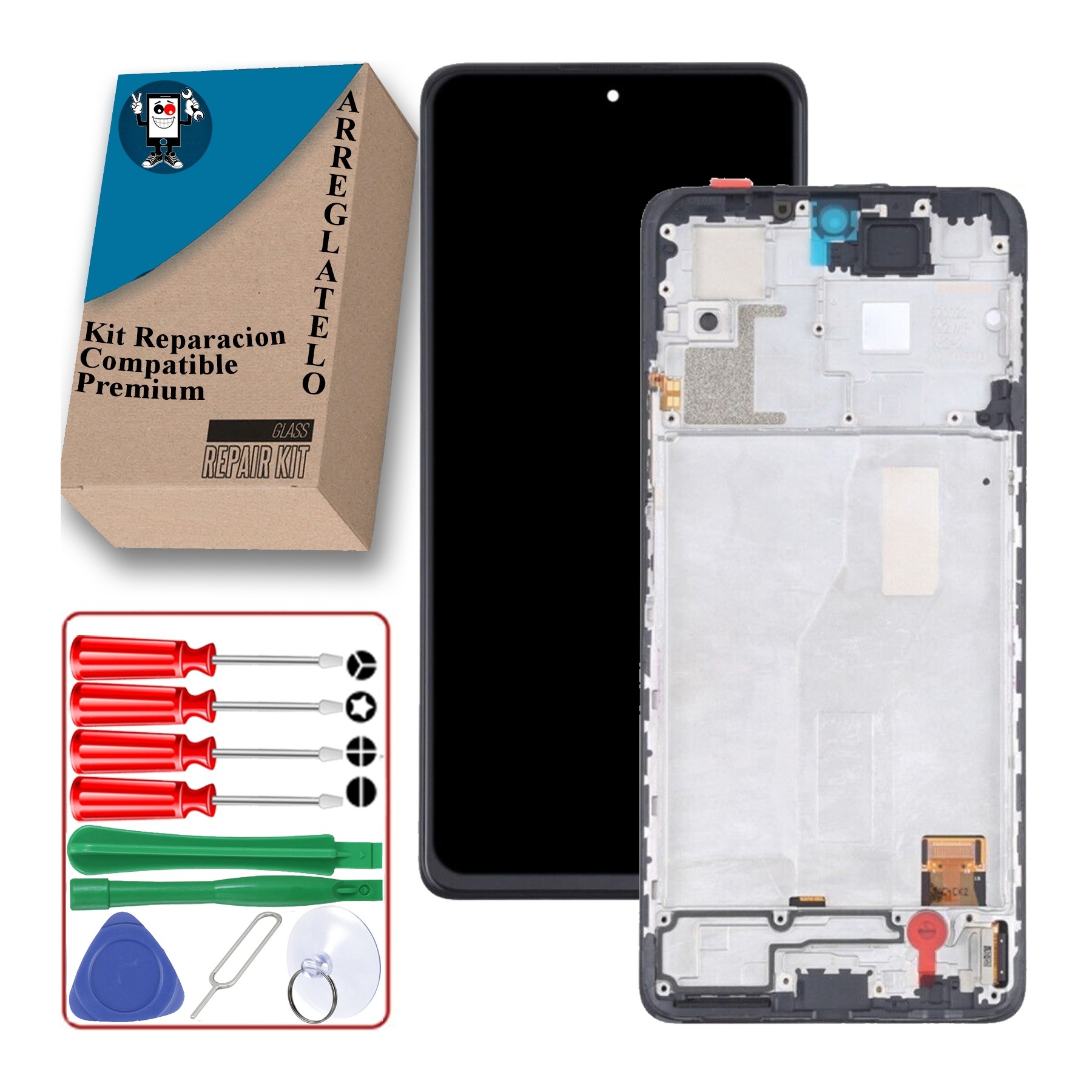 Kit Reparación Pantalla para Xiaomi Redmi Note 10S M2101K7BG, M2101K7BNY Negra
