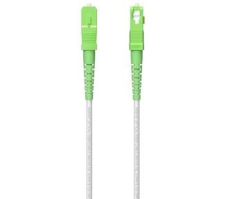 Cable de fibra óptica g657a2 3.0 9/125 smf aisens a152-0616/ lszh/ 80m/ blanco