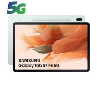 Tablet samsung galaxy tab s7 fe 12.4'/ 4gb/ 64gb/ octacore/ 5g/ verde
