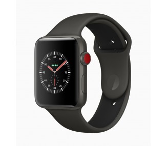 Watch (Series 3) 38 - Acier inoxydable Noir - Bracelet Sport noir