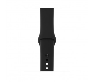 Watch (Series 3) 38 - Acier inoxydable Noir - Bracelet Sport noir