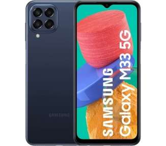 Smartphone samsung galaxy m33 6gb/ 128gb/ 6.6'/ 5g/ azul