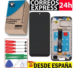 Kit Reparación Pantalla para Huawei Y5 2019, Con Marco, Negra, OEM