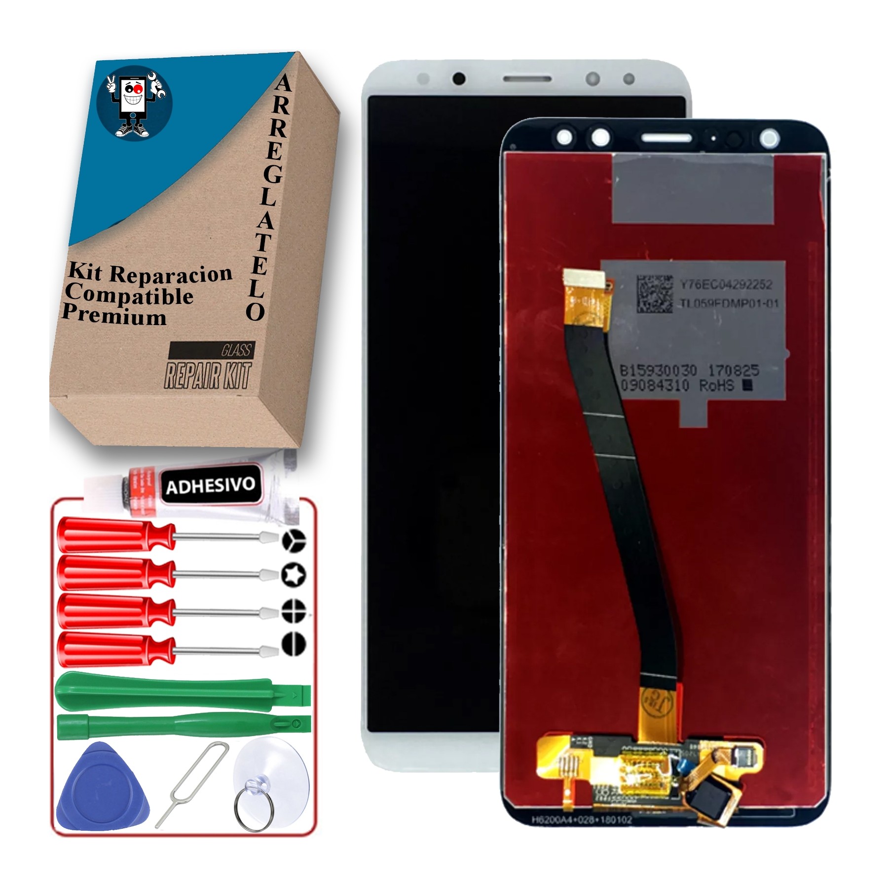 Kit Reparación Pantalla para Huawei Mate 10 Lite Blanca, MPN Original: FHD-C (D)